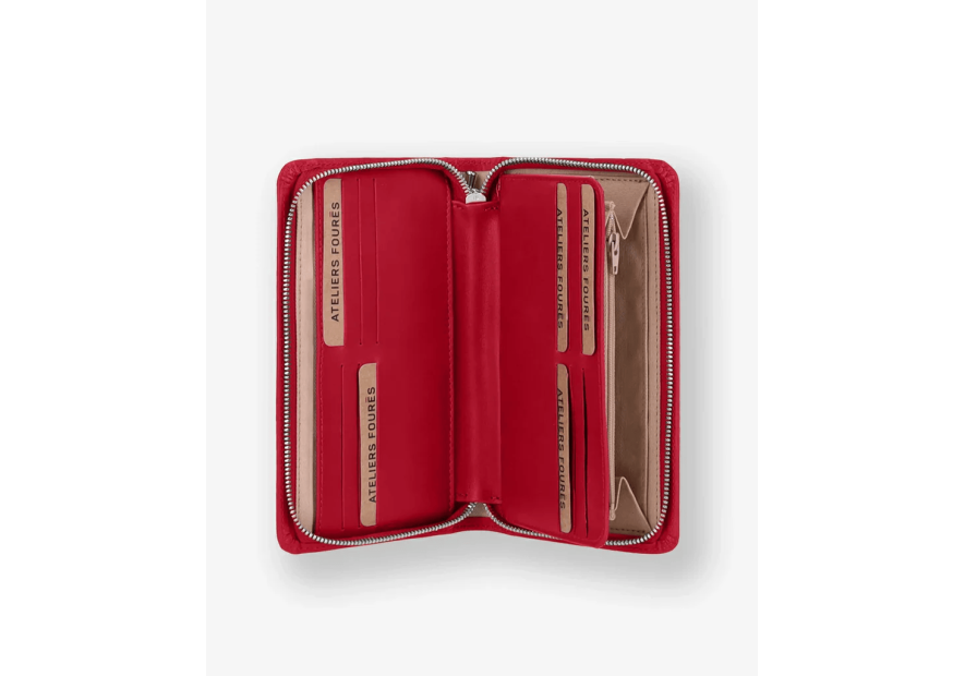 Les Ateliers Foures H68 grand porte monnaie zippé perséphone Porte-monnaie Femme