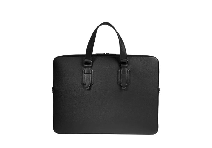 Lancel A13433 - CUIR DE VACHETTE - NOIR porte document charlie de lancel 15.6" Porte-documents