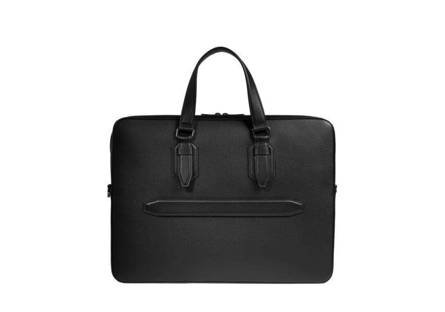 Lancel A13433 - CUIR DE VACHETTE - NOIR porte document charlie de lancel 15.6" Porte-documents