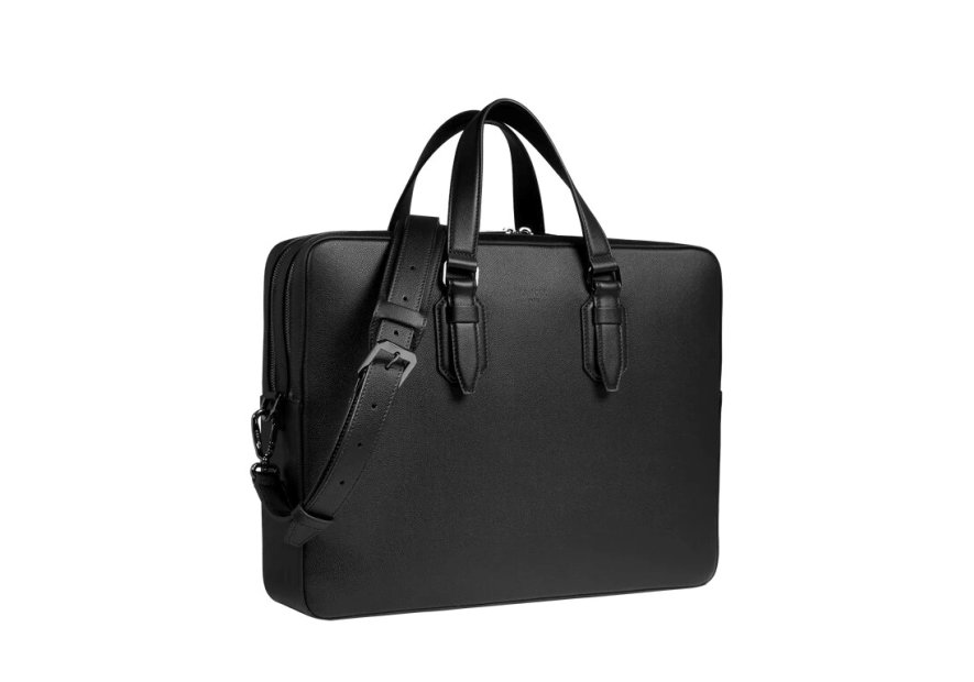 Lancel A13433 - CUIR DE VACHETTE - NOIR porte document charlie de lancel 15.6" Porte-documents