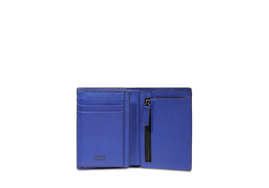 Lancel A13438 - CUIR DE VACHETTE - BLEU portefeuille charlie de lancel Portefeuilles
