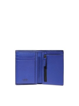 Lancel A13438 - CUIR DE VACHETTE - BLEU portefeuille charlie de lancel Portefeuilles