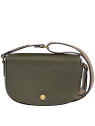 Longchamp 10253HFY - CUIR DE VEAU - KAKI sac bandoulière s épure sacs-a-mains