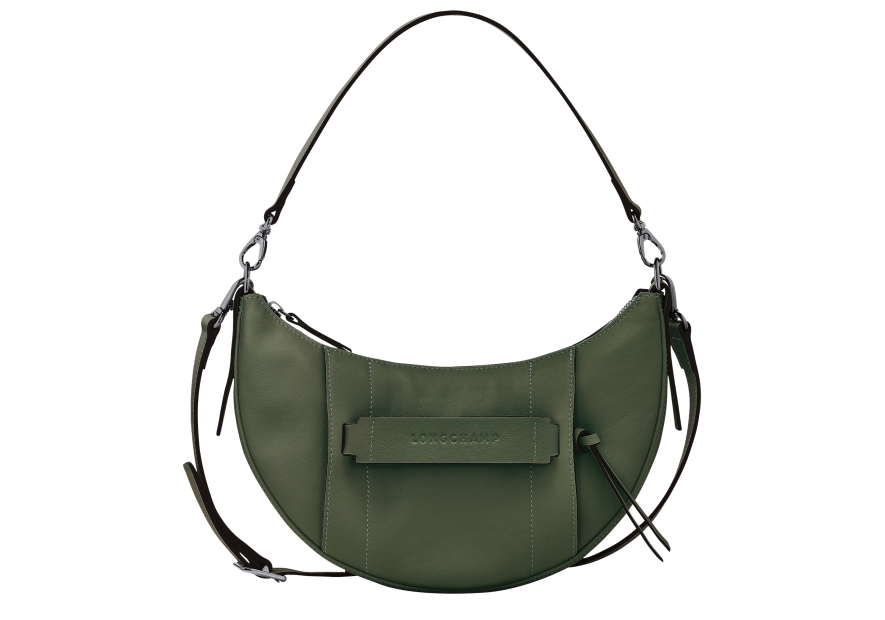 Longchamp 10292HCV - CUIR DE VEAU - KAKI - hobo porté travers s Sac business