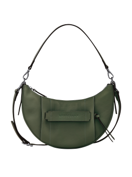 Longchamp 10292HCV - CUIR DE VEAU - KAKI - hobo porté travers s Sac business