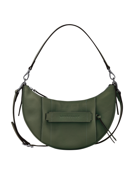 Longchamp 10292HCV - CUIR DE VEAU - KAKI - hobo porté travers s Sac business