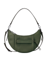 Longchamp 10292HCV - CUIR DE VEAU - KAKI hobo porté travers s sacs-a-mains