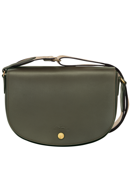 Longchamp 10296HFY - CUIR DE VEAU - KAKI - sac bandoulière m épure Sac business