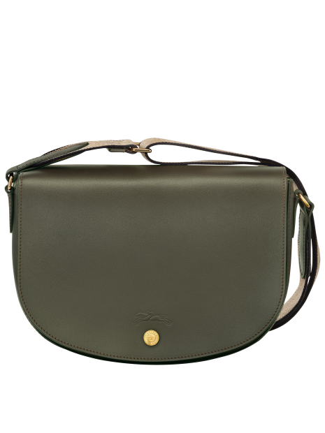 Longchamp 10296HFY - CUIR DE VEAU - KAKI sac bandoulière m épure sacs-a-mains
