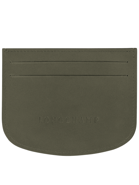 Longchamp 30031HFY - CUIR DE VEAU - KAKI - porte carte epure Porte-cartes