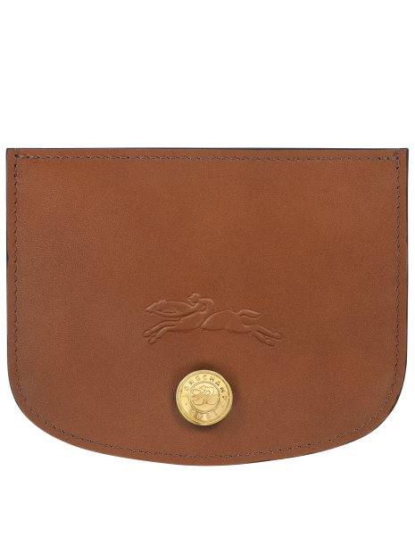 Longchamp 30031HFY - CUIR DE VEAU - COGNAC porte carte epure porte-cartes