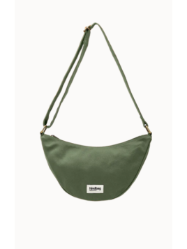 hindbag ANDREA - COTON BIO - OLIVE sac bandoulière demi lune andrea hindbag Sac business