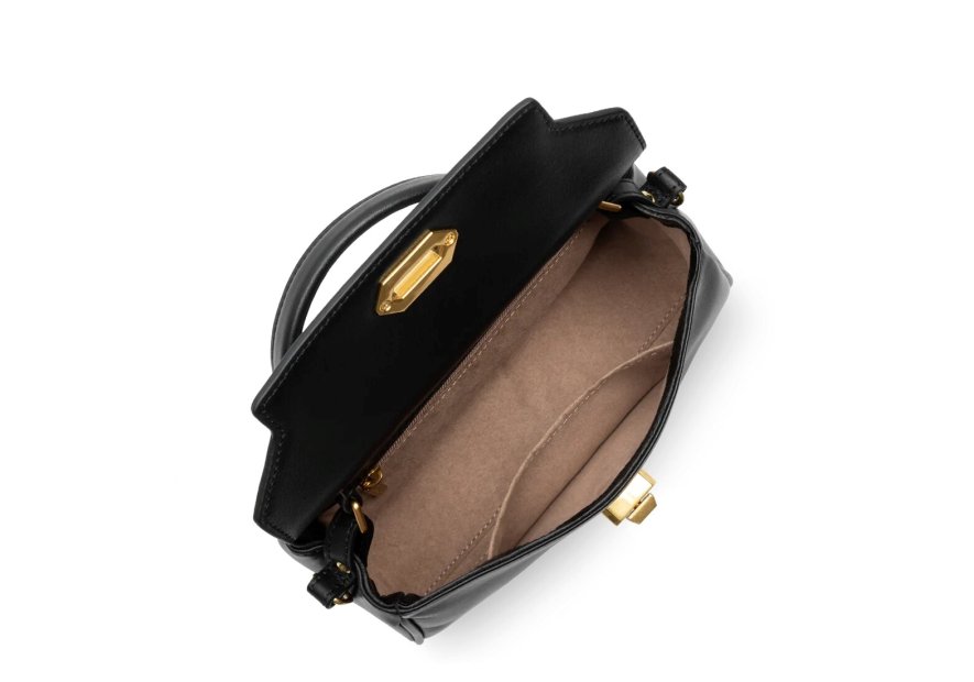 Lancaster 531-073 - CUIR DE VACHETTE - NOI sac porte main mini cartable donna grace lancaster Sac porté main