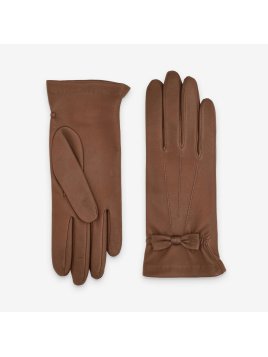 Glove Story 21349SN - CUIR D'AGNEAU - CORK - glove story-resserré poignet avec noeuds-gants f Gants