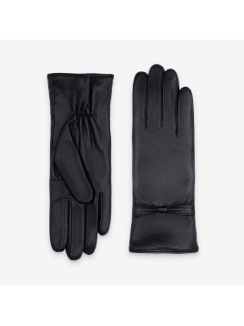 Glove Story 21555CA - CUIR D'AGNEAU - NOIR - glove story gant femme cuir papillon Gants