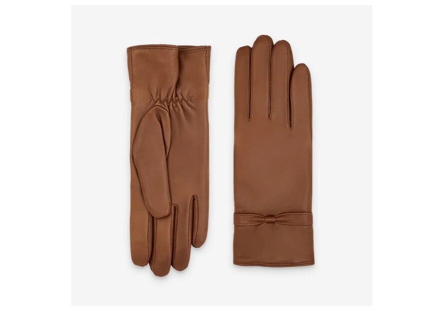 Glove Story 21555CA - CUIR D'AGNEAU - CORK - glove story gant femme cuir papillon Gants