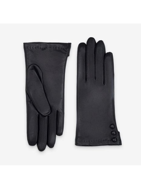 Glove Story 61047TR - AGNEAU - NOIR glove story-bouton ouvert sur le côté-ganst femme gants-femme