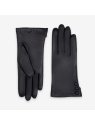 Glove Story 61047TR - AGNEAU - NOIR glove story-bouton ouvert sur le côté-ganst femme gants-femme