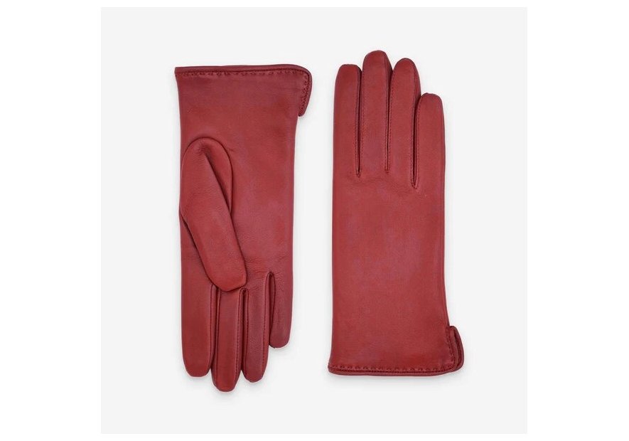 Glove Story 21006CA - CUIR D'AGNEAU - ROUGE  glove story-ouvert sur le côté-gants f cuir Gants