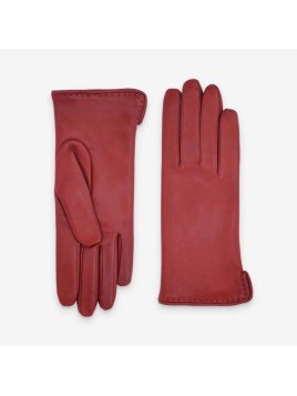 Glove Story 21006CA - CUIR D'AGNEAU - ROUGE  glove story-ouvert sur le côté-gants f cuir Gants