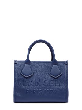 Lancel A12995 - CUIR DE VACHETTE - BLEU cabas zippé s jour de lancel Sac porté main