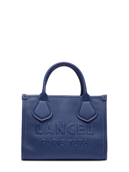 Lancel A12995 - CUIR DE VACHETTE - BLEU cabas zippé s jour de lancel Sac porté main