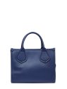Lancel A12995 - CUIR DE VACHETTE - BLEU cabas zippé s jour de lancel sacs-a-mains