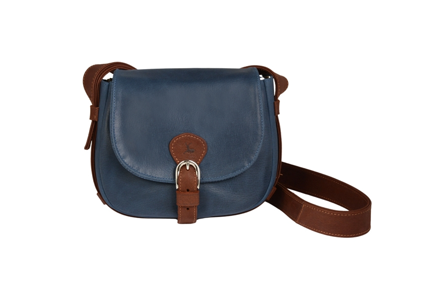 Frandi 810.05 - CUIR DE VACHETTE - MARI sac besace arrondi m fanny Sac business
