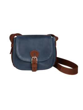 Frandi 810.05 - CUIR DE VACHETTE - MARI sac besace arrondi m fanny Sac business