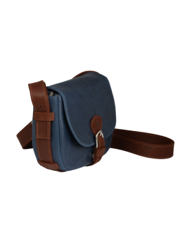 Frandi 810.05 - CUIR DE VACHETTE - MARI sac besace arrondi m fanny Sac business