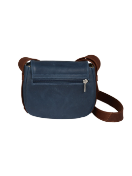 Frandi 810.05 - CUIR DE VACHETTE - MARI sac besace arrondi m fanny Sac business