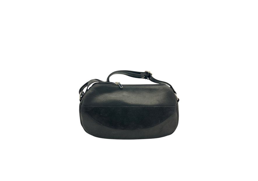 Frandi 266.56 - CUIR DE VACHETTE - NOIR petit trotteur rectangle caroline Sac business
