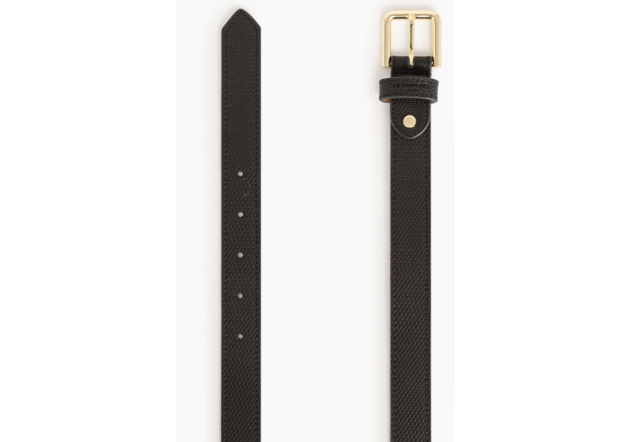 Le Tanneur TXE8R32 - CUIR DE VACHETTE - NOI le tanneur ceinture femme 30mm Ceintures
