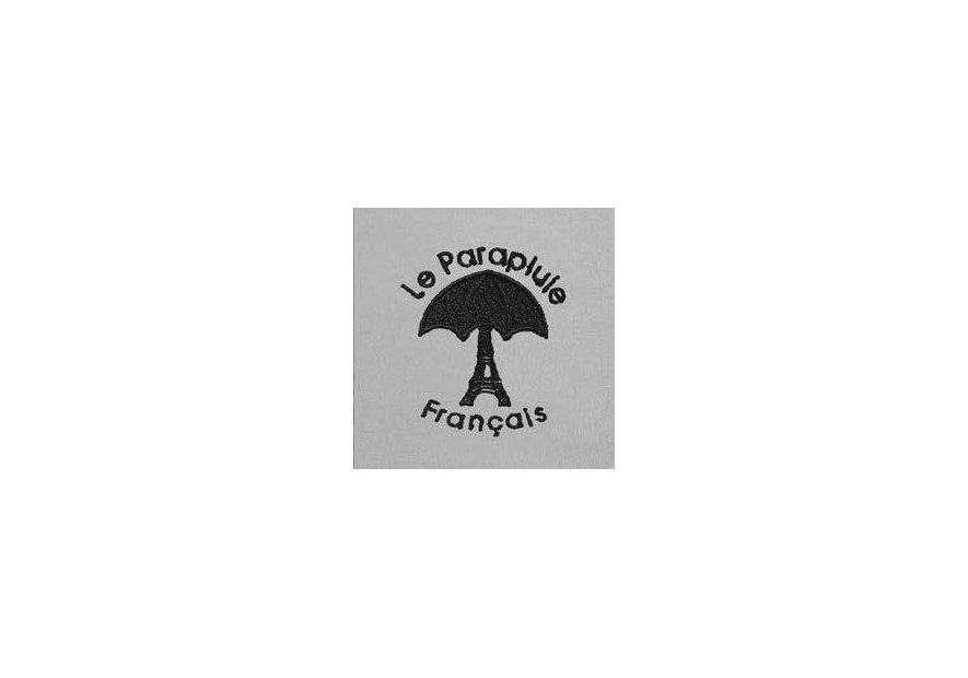 le parapluie français LPF67 - POLYESTER - GRIS CLAIR parapluie pliant uni automatique Petite maroquinerie
