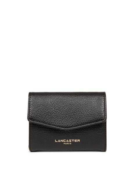 Lancaster 129-19 - CUIR DE VACHETTE - NOIR porte monnaie rabat pm dune lancaster porte-monnaie-femme