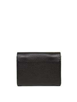 Lancaster 129-19 - CUIR DE VACHETTE - NOIR porte monnaie rabat pm dune lancaster Porte-monnaie