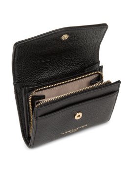 Lancaster 129-19 - CUIR DE VACHETTE - NOIR porte monnaie rabat pm dune lancaster Porte-monnaie