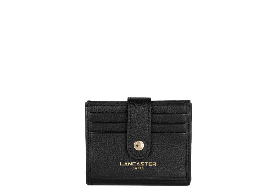 Lancaster 129-31 - CUIR DE VACHETTE - NOIR mini porte cartes dune lancaster Porte-cartes