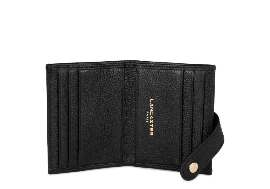 Lancaster 129-31 - CUIR DE VACHETTE - NOIR mini porte cartes dune lancaster Porte-cartes