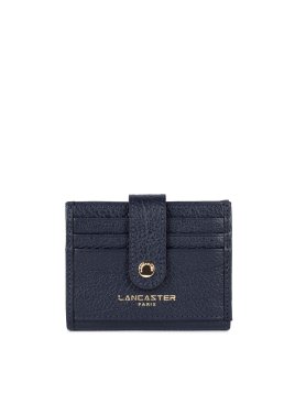 Lancaster 129-31 - CUIR DE VACHETTE - BLEU mini porte cartes dune lancaster Porte-cartes