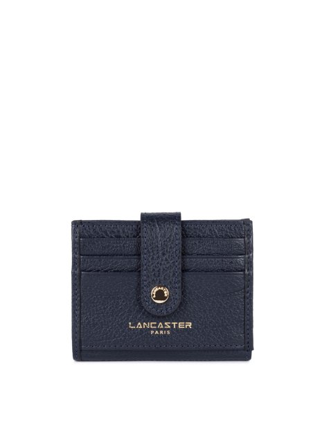 Lancaster 129-31 - CUIR DE VACHETTE - BLEU mini porte cartes dune lancaster pcartes-credit