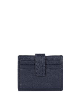 Lancaster 129-31 - CUIR DE VACHETTE - BLEU mini porte cartes dune lancaster Porte-cartes