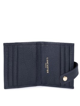 Lancaster 129-31 - CUIR DE VACHETTE - BLEU mini porte cartes dune lancaster Porte-cartes