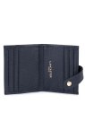 Lancaster 129-31 - CUIR DE VACHETTE - BLEU mini porte cartes dune lancaster pcartes-credit