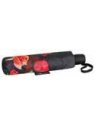 Guy De Jean GDJ 5589 - POLYESTER - NOIR parapluie pliant fermeture auto fleurs petite-maroquinerie