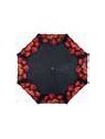 Guy De Jean GDJ 5589 - POLYESTER - NOIR parapluie pliant fermeture auto fleurs petite-maroquinerie