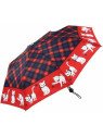 Guy De Jean LPF38 - POLYESTER - ROUGE - 2 le parapluie français-chats écossais-canne auto parapluies