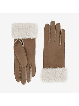 Glove Story 21580SH - CUIR D'AGNEAU - TAUPE  gants femme sherling mouton lainé Gants