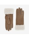 Glove Story 21580SH - CUIR D'AGNEAU - TAUPE gants femme sherling mouton lainé gants-femme
