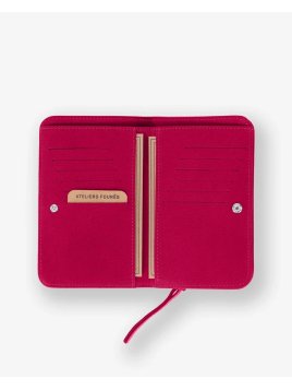 Les Ateliers Foures B63 - CUIR DE VACHETTE - HIBISCU portefeuille femme baroudeuse nereides Portefeuille Homme